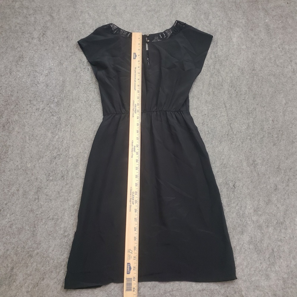 Barneys New York Dress Womens Extra Small Black‎ Mini Lace Short Silk Ladies - Picture 6 of 10